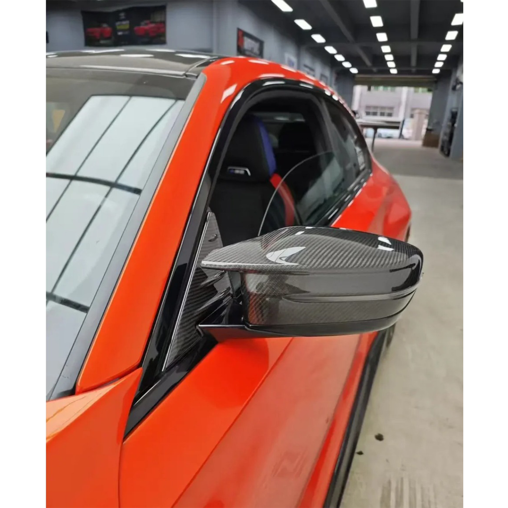 Dry Carbon Fiber Mirror Cap Set for BMW G80 M3 G82 G83 M4 - Bull Boost Performance
