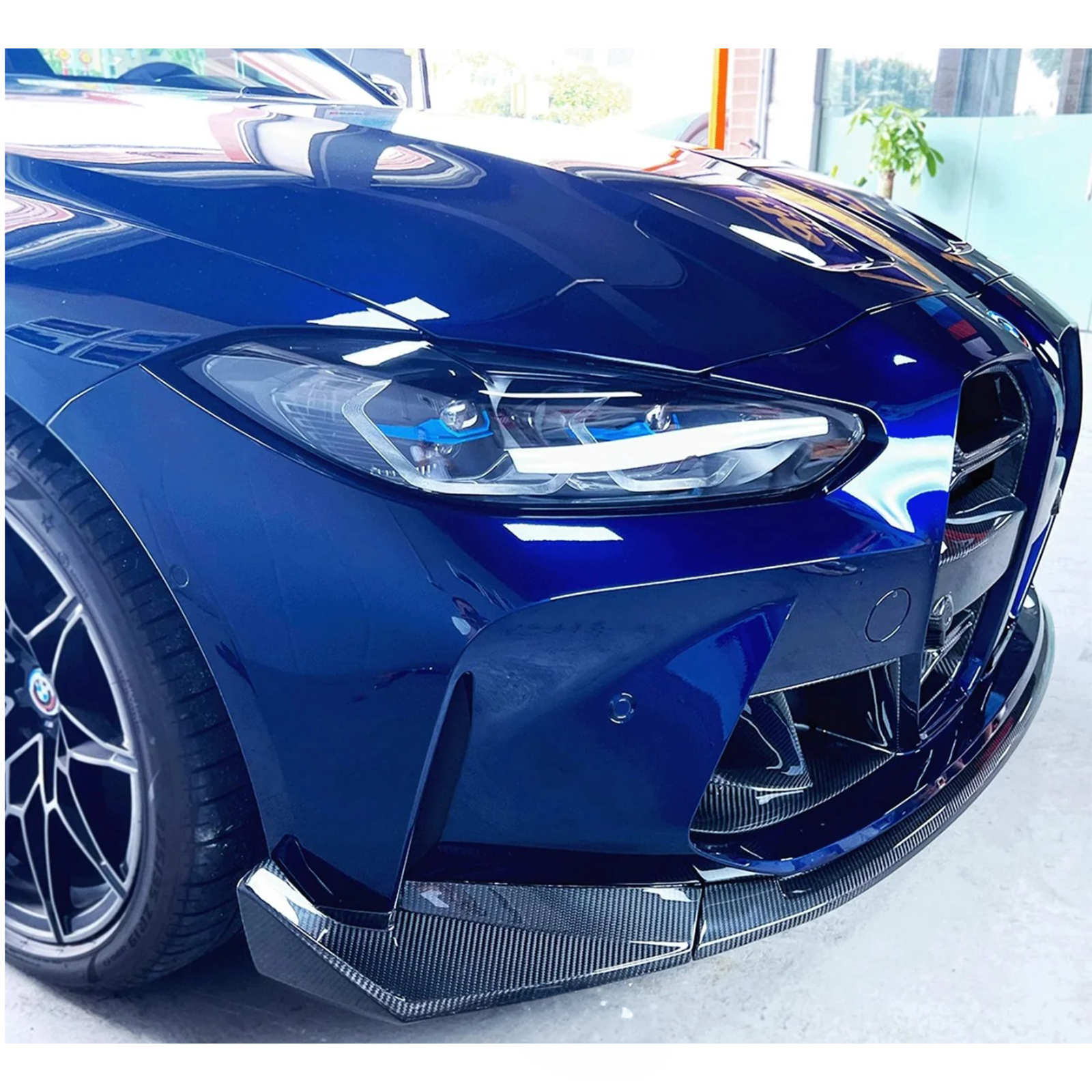 Dry Carbon Fiber CSL Style Front Lip for BMW G80 M3 G82 G83 M4 - Bull Boost Performance