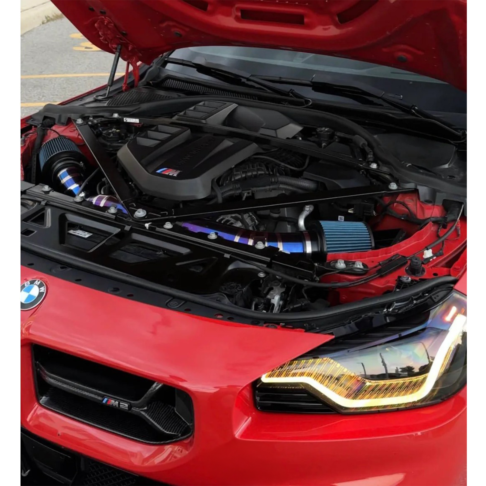 Titanium Cold Air Intake for BMW G80 G82 M3 M4 G87 M2 S58 Engine - Bull Boost Performance