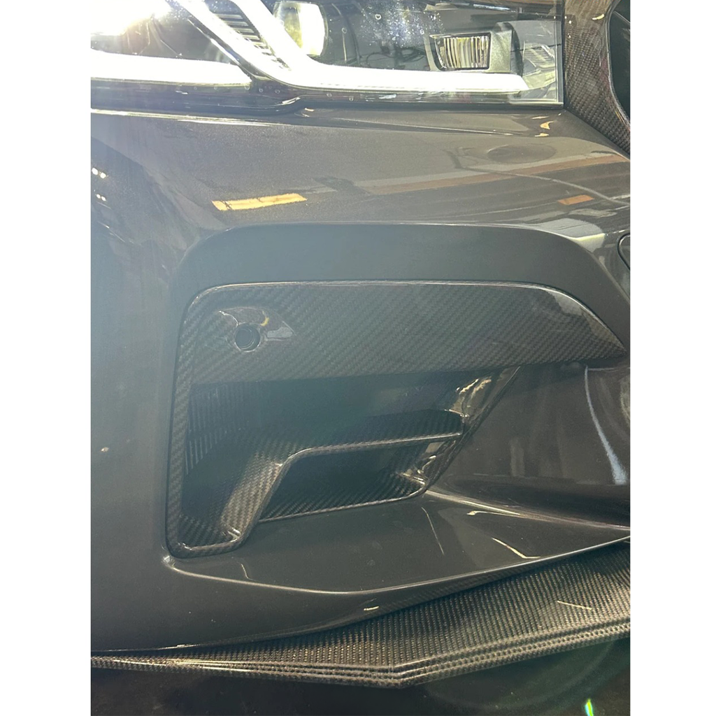 Carbon Fiber Front Bumper Air Vent Covers for BMW F90 M5 G30 5 Series - Bull Boost Performance