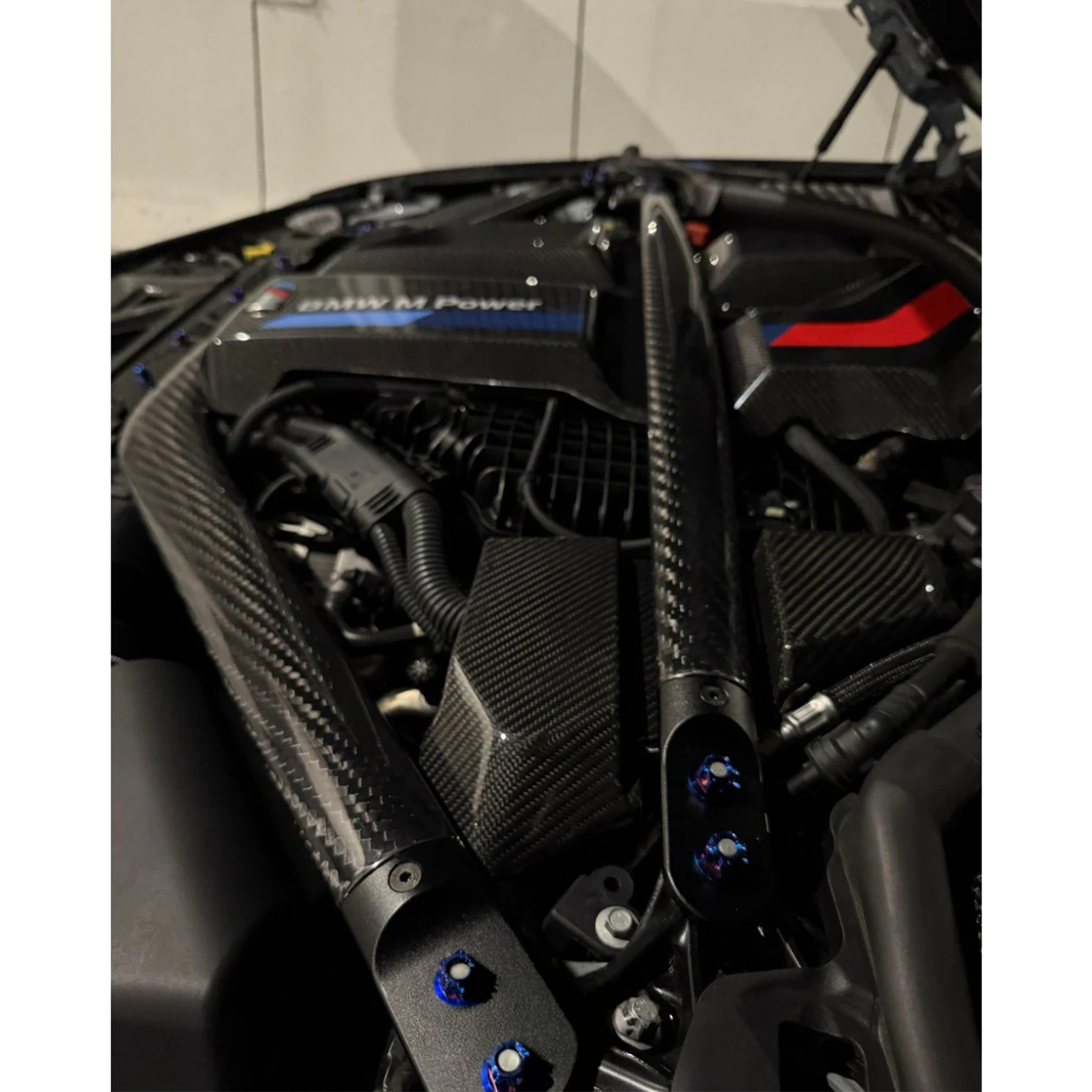 Carbon Fiber Strut Brace V2 for BMW G87 M2 G80 M3 G82 G83 M4 - Bull Boost Performance