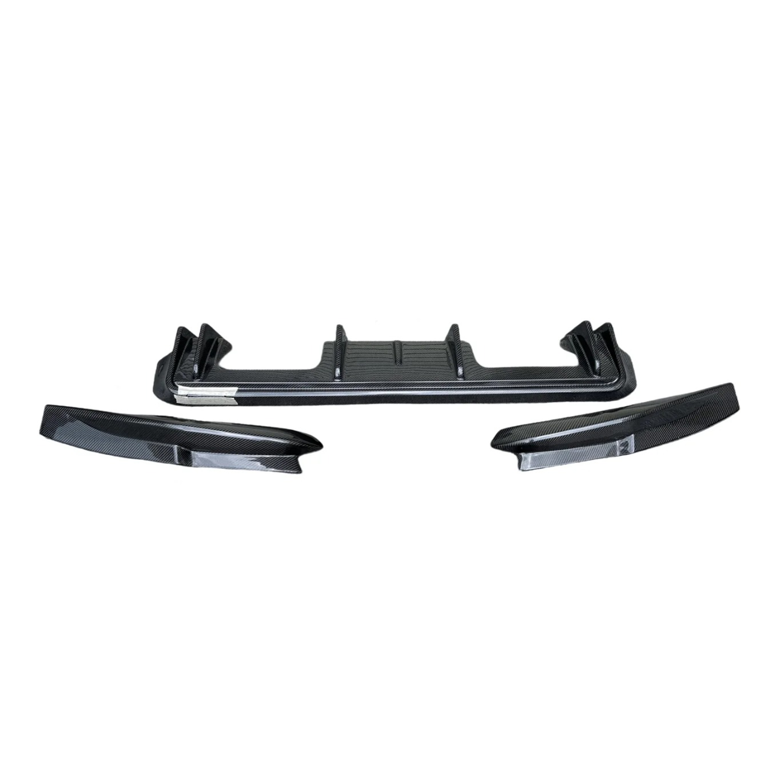 Carbon Fiber 3D Style Rear Diffuser Corner Extensions for BMW G80 M3 G82 M4 - Bull Boost Performance