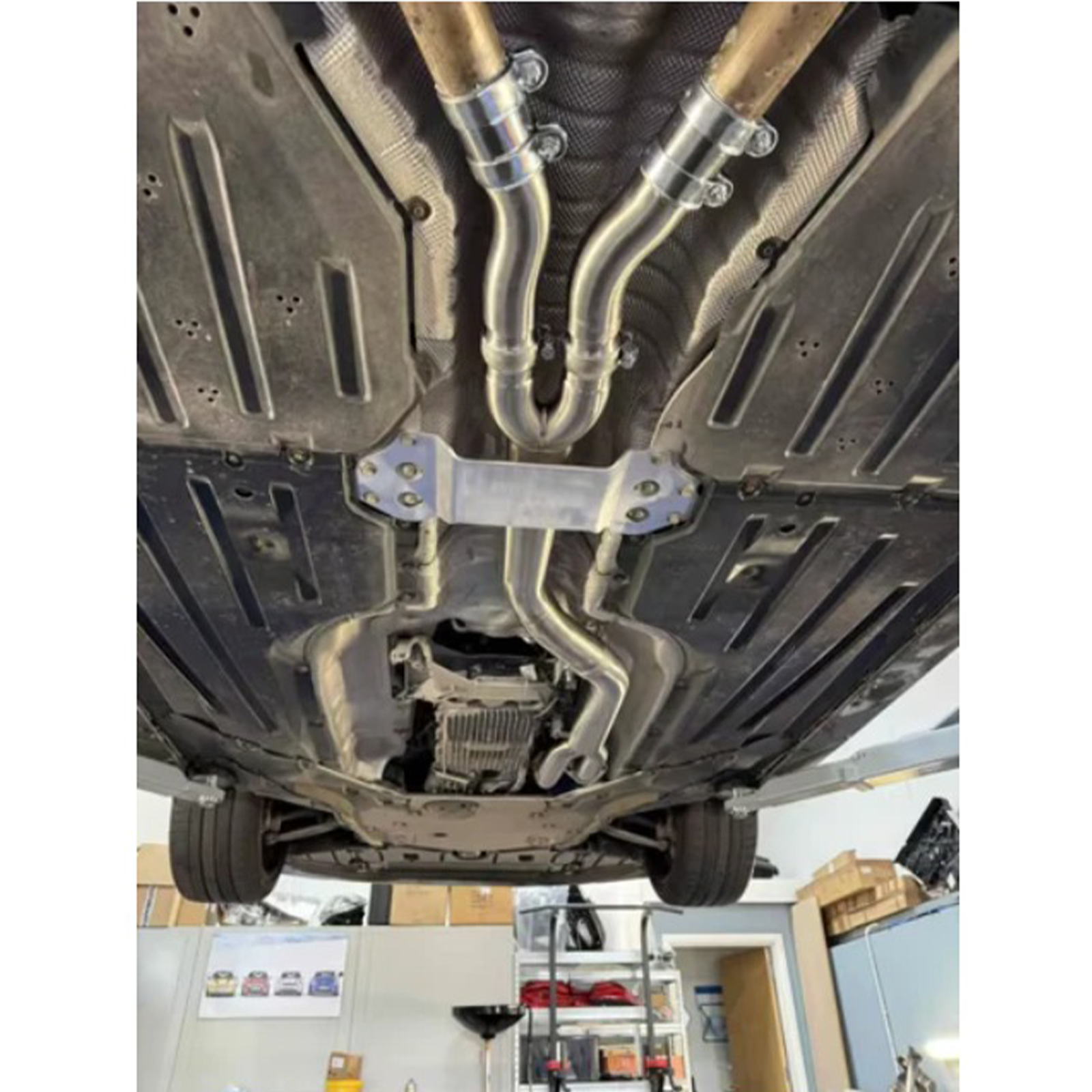 Single Mid Pipe Exhaust for BMW G80 M3 G82 G83 M4 - Bull Boost Performance