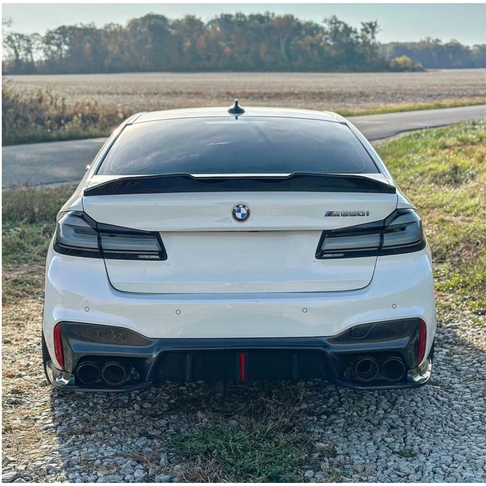 Clear LED Rear Tail Lights for BMW F90 M5 G30 5 Series - Bull Boost Performance