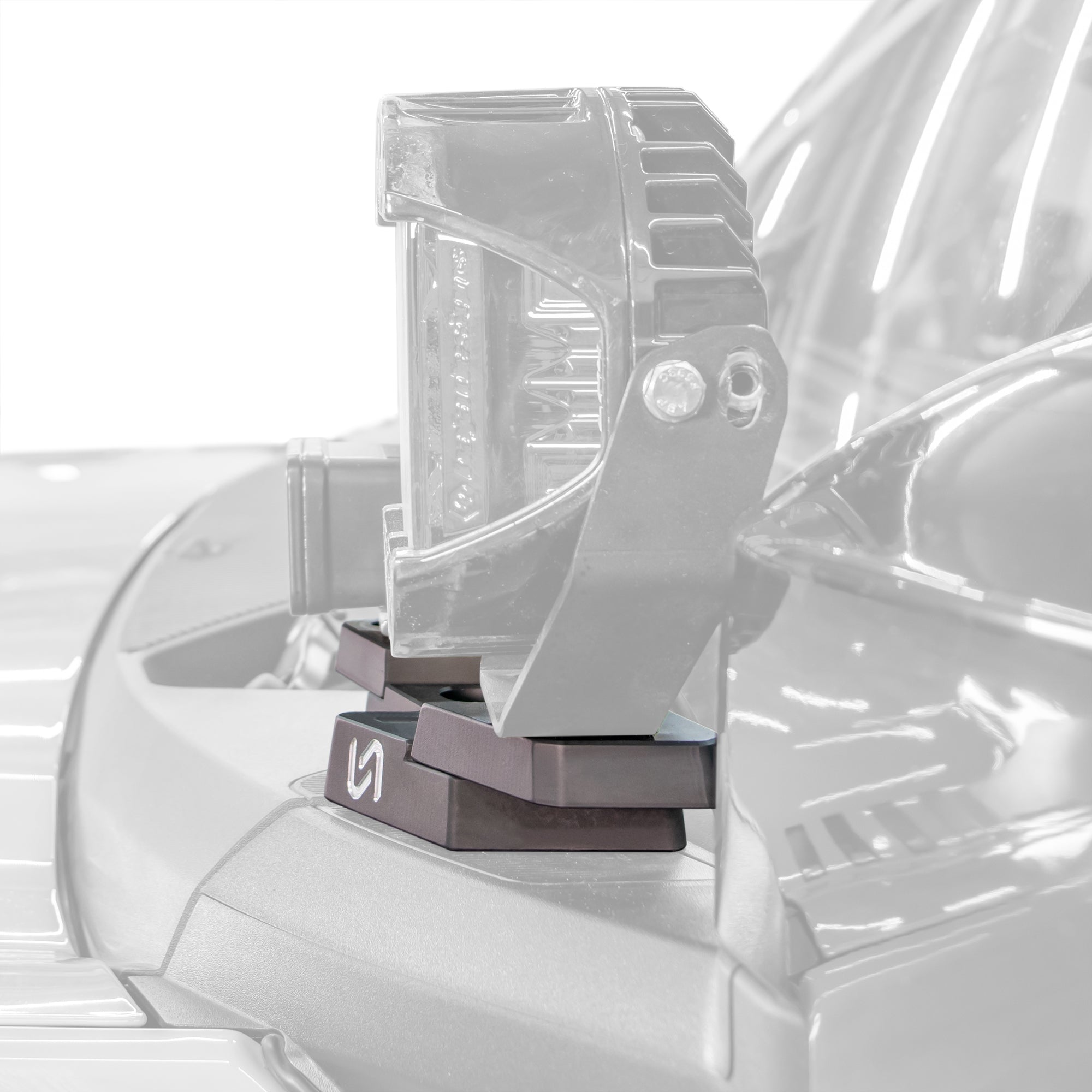 2021+ Ford Bronco Billet Mirror Light Mount - Turn Offroad