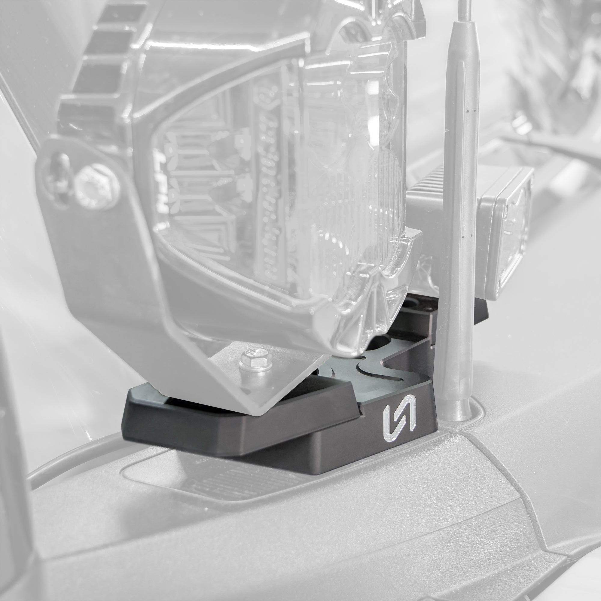 2021+ Ford Bronco Billet Mirror Light Mount - Turn Offroad