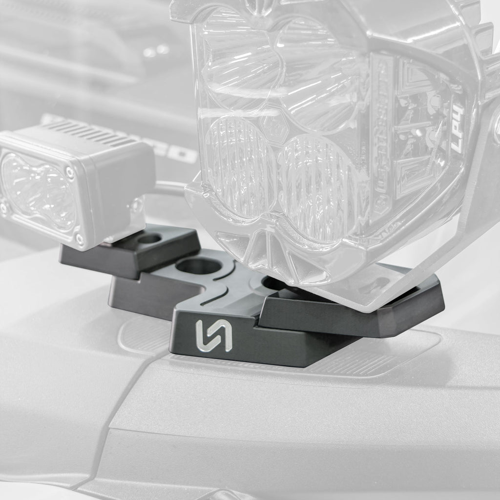 2021+ Ford Bronco Billet Mirror Light Mount - Turn Offroad