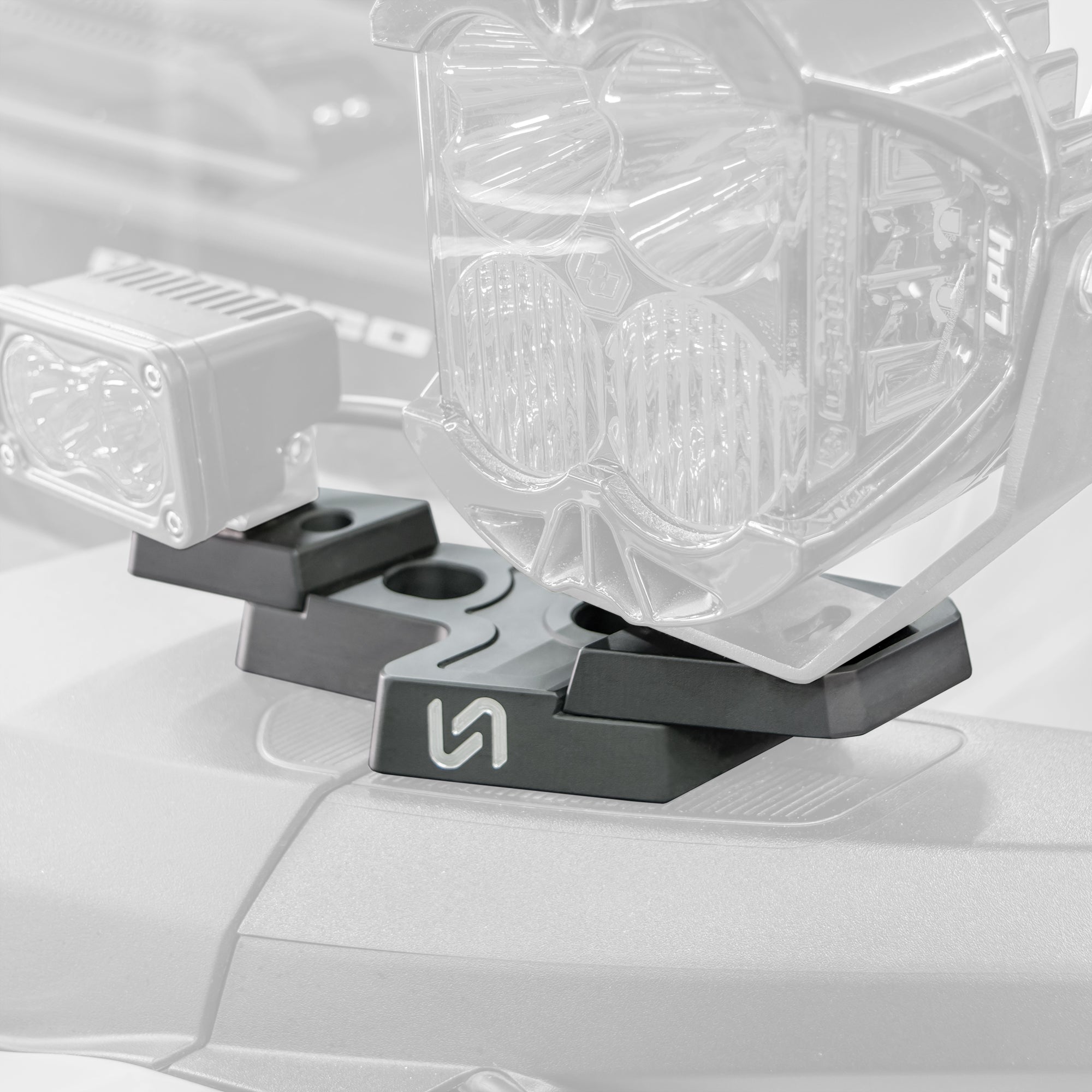 2021+ Ford Bronco Billet Mirror Light Mount - Turn Offroad