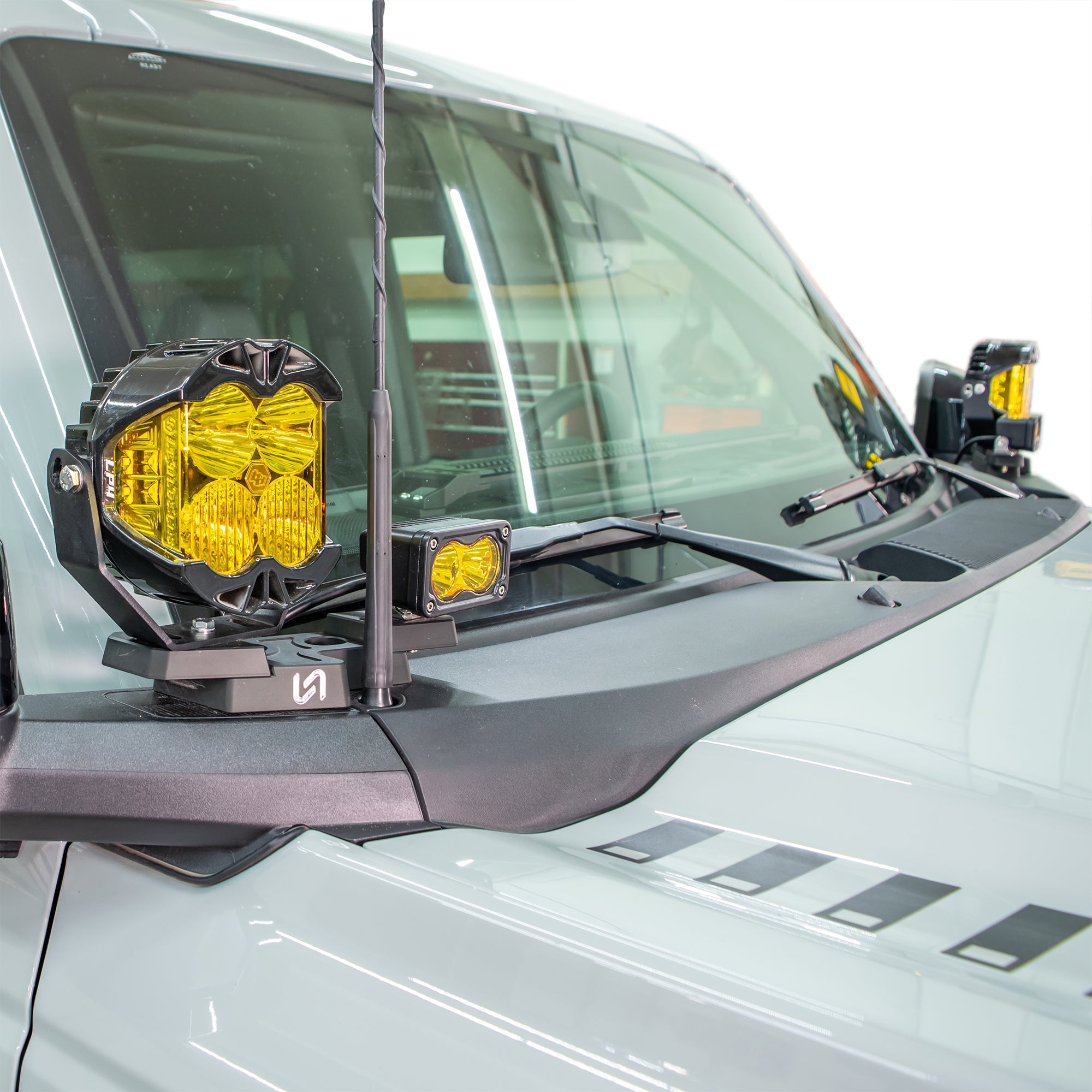 2021+ Ford Bronco Billet Mirror Light Mount - Turn Offroad