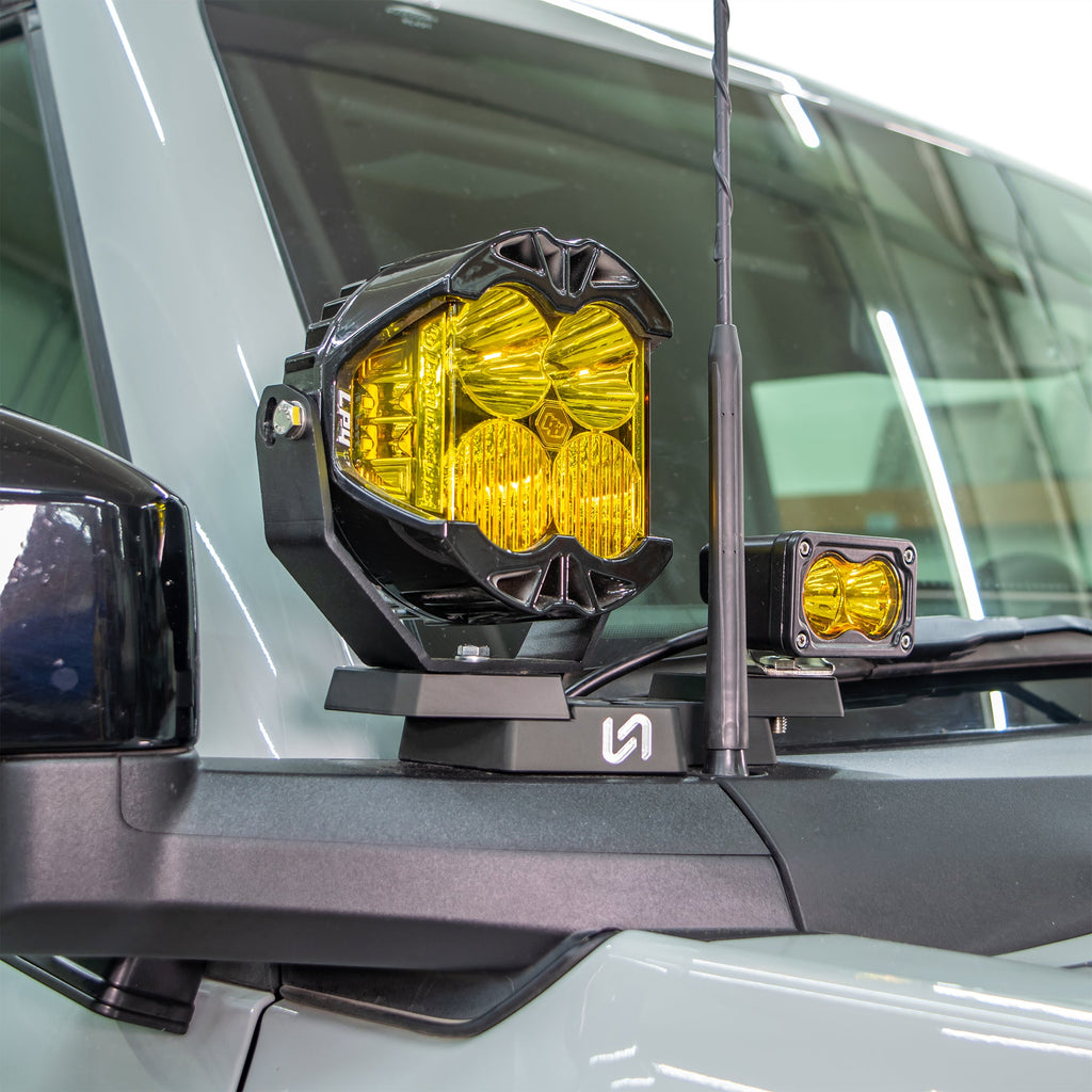 2021+ Ford Bronco Billet Mirror Light Mount - Turn Offroad