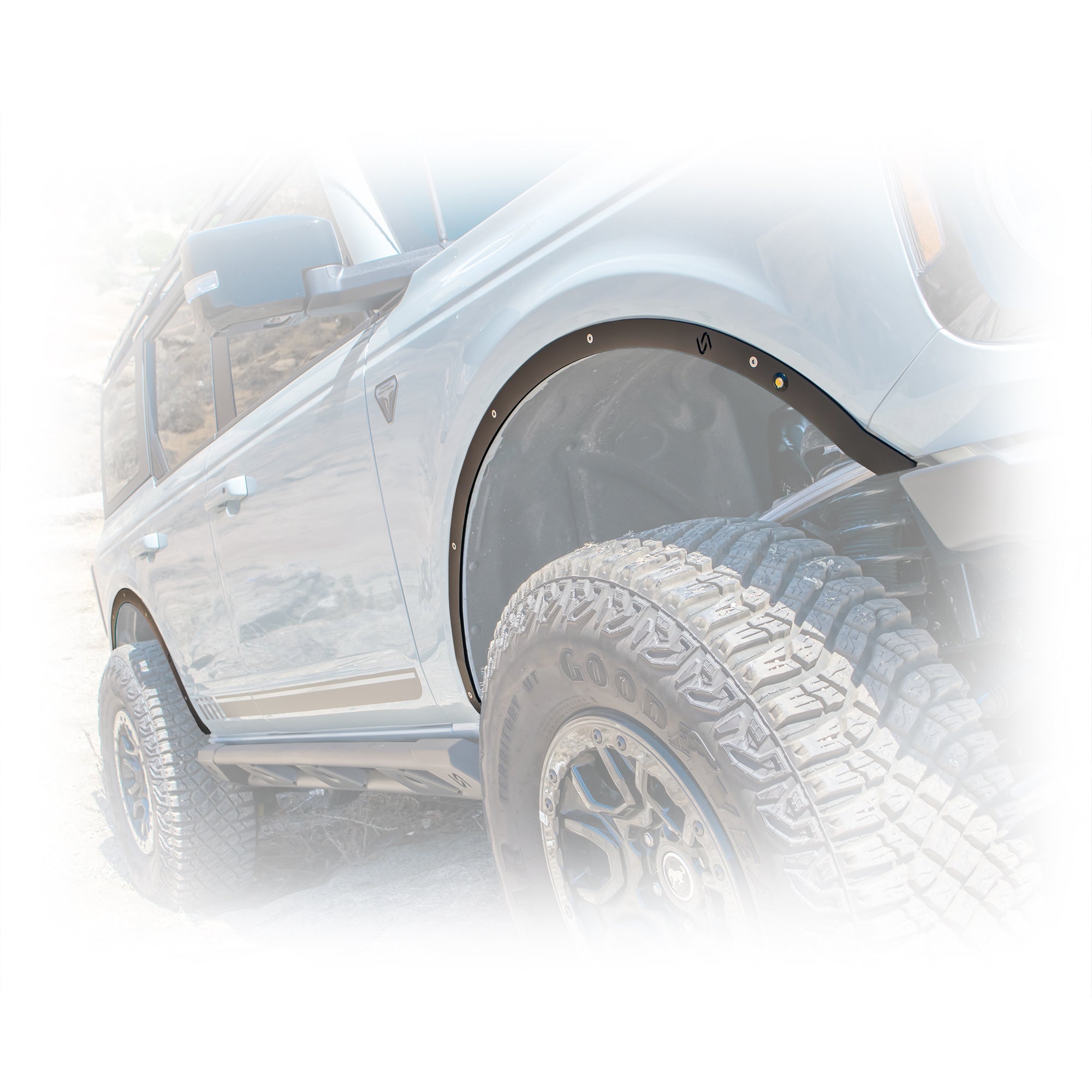 2021+ Ford Bronco Fender Delete Kit w/ Marker Lights - Turn Offroad