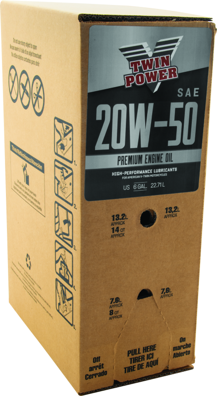 Twin Power 20W50 Oil - 6 Gallon Bag-In-Box