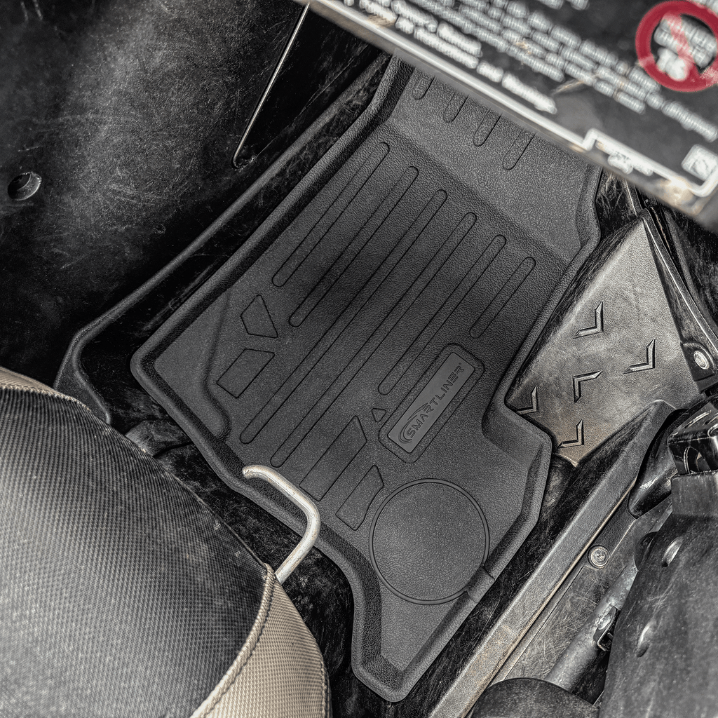 SMARTLINER Custom Fit Rugged Rubber Floor Liners For 2020-2025 Kawasaki TERYX KRX (2 Seater)