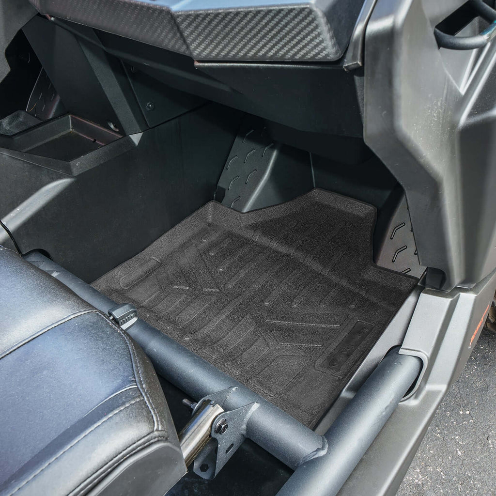 SMARTLINER Custom Fit Rugged Rubber Floor Liners For 2019-2023 Can-Am Maverick X3 (2 Passenger)
