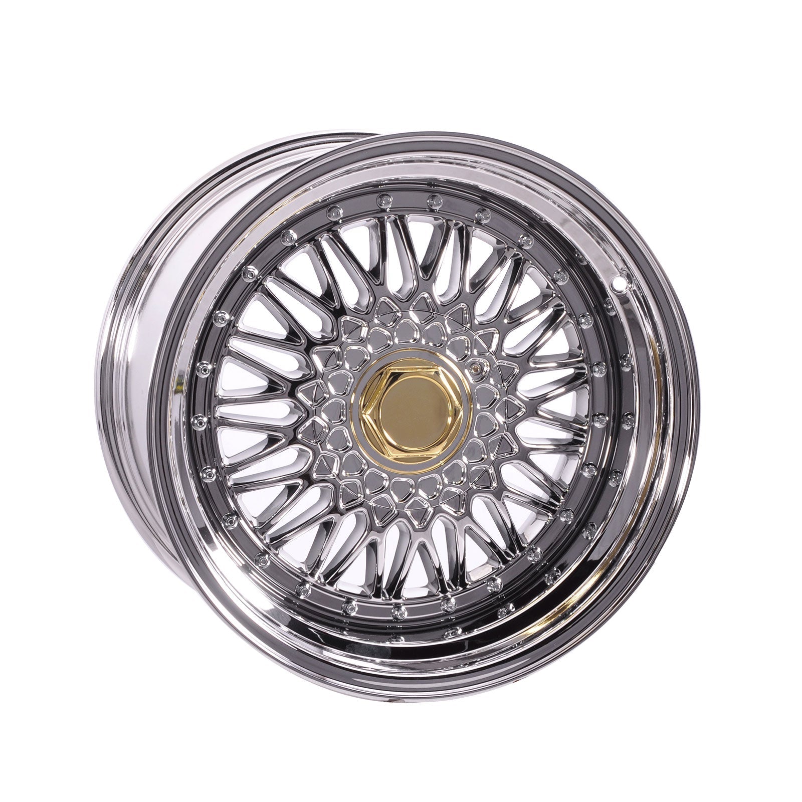 (4) 17X10 +25 5X100 / 5X114.3 Step Lip Deep Dish Mesh Wheels Rims