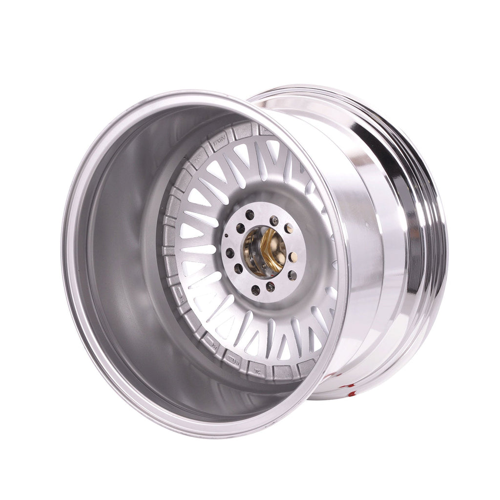 (4) 17X10 +25 5X100 / 5X114.3 Step Lip Deep Dish Mesh Wheels Rims