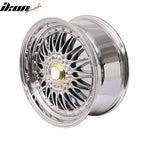 (4) 18X8.0 +35 5X114.3 / 5X120 Step Lip Deep Dish Mesh Wheels Rims