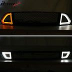 2015-2017Â Ford Mustang Front Upper Mesh Grille Smoked DRL Turn Signal