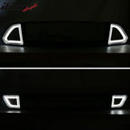 2015-2017Â Ford Mustang Front Upper Mesh Grille Smoked DRL Turn Signal