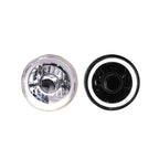 Universal 7'' Round Chrome With White CCFL Halo Headlight Conversion