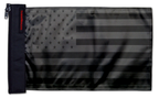 USA Black 12"x18" Forever Wave Flag for Jeep Wrangler LJ 2003-2006