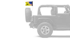 USA Gadsden 12"x18" Forever Wave Flag for Jeep Wrangler JKU 4-Door 2007-2018