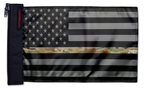 USA Subdued Thin Camo Line 12"x18" Forever Wave Flag for Jeep Wrangler CJ-7 and CJ-8 1976-1986