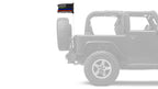 USA Subdued Honor The 4 12"x18" Forever Wave Flag for Jeep Wrangler JLU 4-Door 2018-Present