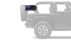 USA Subdued Honor The 4 12"x18" Forever Wave Flag for Jeep Wrangler JLU 4-Door 2018-Present