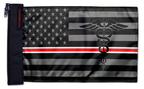 USA Subdued Nurses 12"x18" Forever Wave Flag for Jeep Wrangler JLU 4-Door 2018-Present