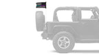USA Subdued Thin Purple-Teal Line 12"x18" Forever Wave Flag for Jeep Wrangler JK 2-Door 2007-2018