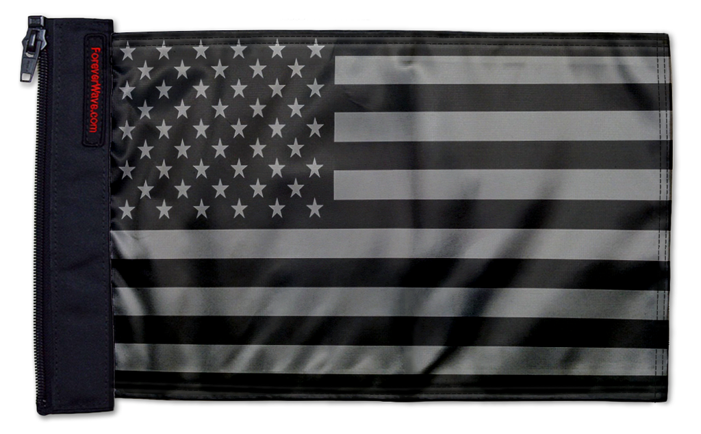 USA Subdued Tactical 12"x18" Forever Wave Flag for Jeep Wrangler LJ 2003-2006