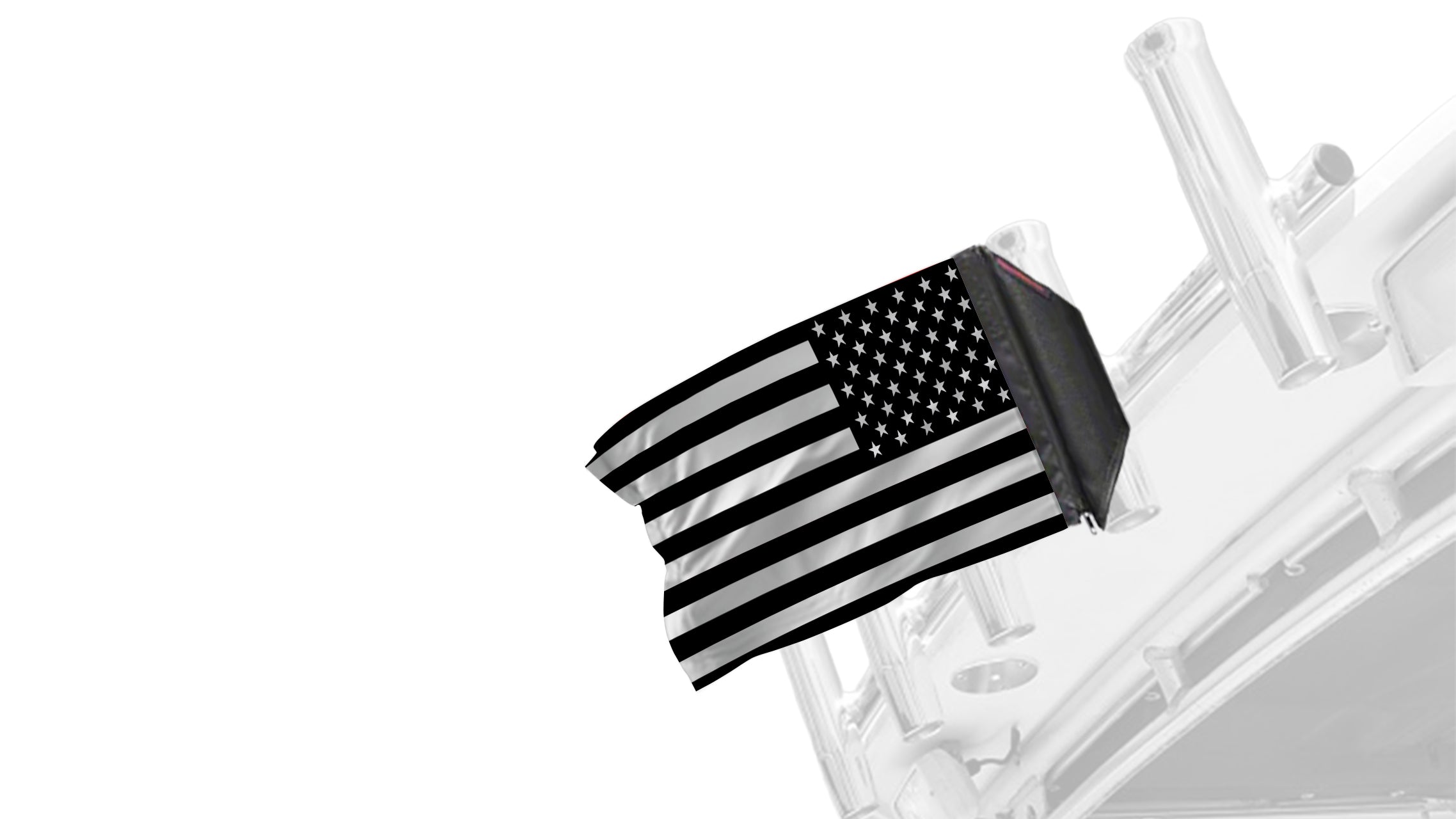 USA Subdued Tactical 12"x18" Forever Wave Flag for Boats
