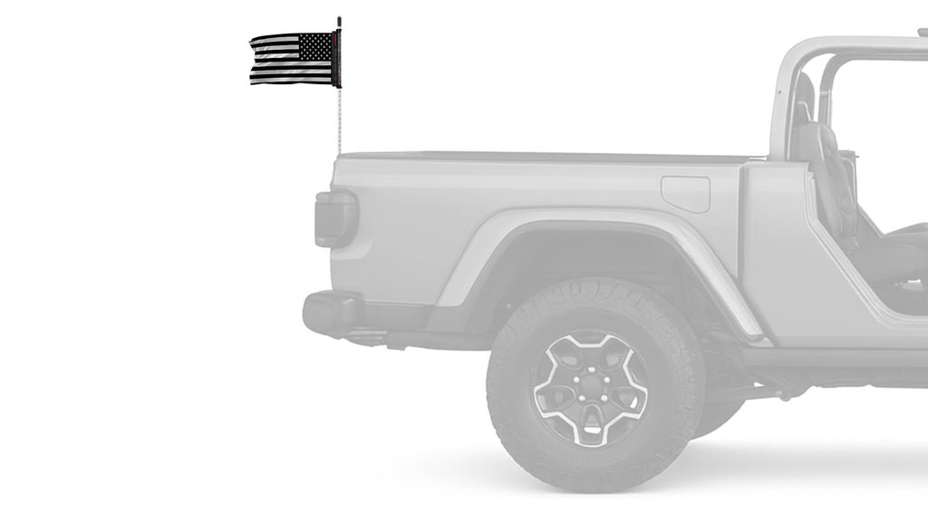 USA Subdued Tactical 12"x18" Forever Wave Flag for Jeep Wrangler LJ 2003-2006