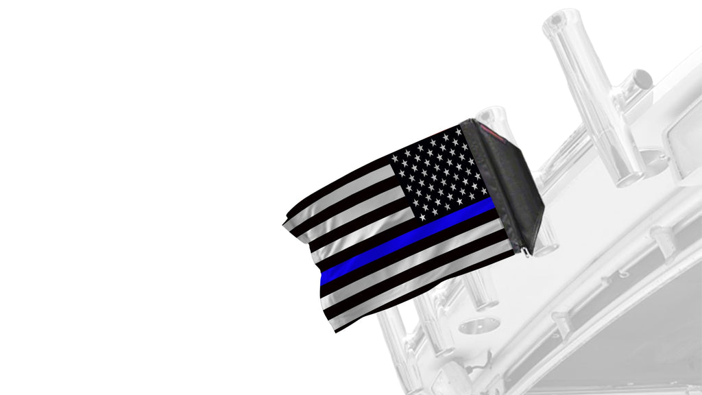 USA Subdued Thin Blue Line 12"x18" Forever Wave Flag