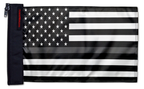 USA Subdued Thin Grey Line 12"x18" Forever Wave Flag for Jeep Wrangler LJ 2003-2006