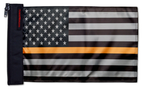 USA Subdued Thin Orange Line 12"x18" Forever Wave Flag