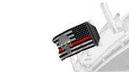 USA Subdued Thin Red Line Punisher 12"x18" Forever Wave Flag