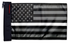 USA Subdued Thin White Line 12"x18" Forever Wave Flag for Jeep Wrangler JL 2-Door 2018-Present