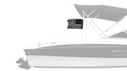 USA Subdued Thin White Line 12"x18" Forever Wave Flag for Boats