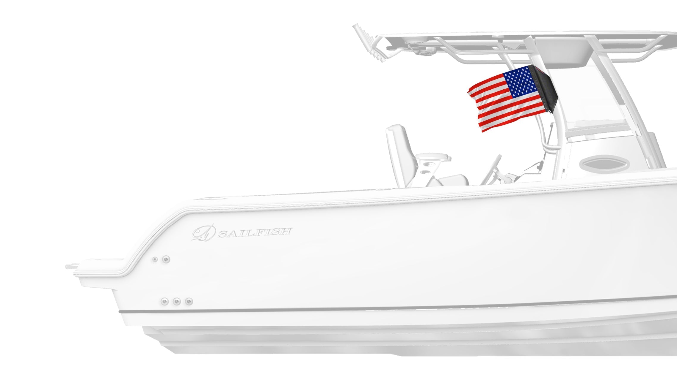 USA Ol' Glory - The Stars and Stripes 12"x18" Forever Wave Flag for Boats