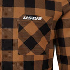 USWE Flannel Long Sleeve Lightweight Off-Road Jersey Bronze - Medium