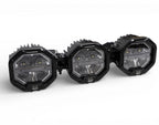 3 Light U-Con Interlocking Off Road LED Pod With Amber or White DRL Running Light