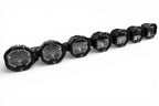 7 Light U-Con Interlocking Off Road LED Pod With Amber or White DRL Running Light