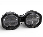 2 Light U-Con Interlocking Off Road LED Pod With Amber or White DRL Running Light