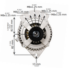 Universal Fit High Output Alternator by JS Alternators