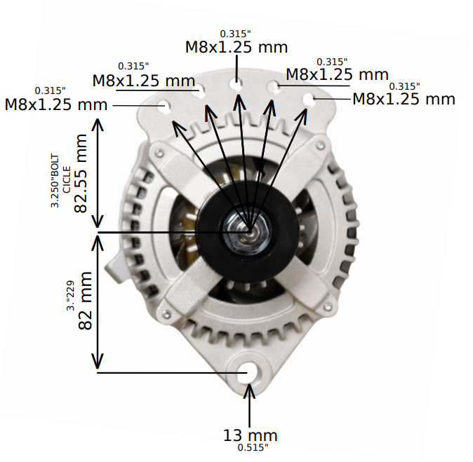 Universal Fit High Output Alternator by JS Alternators