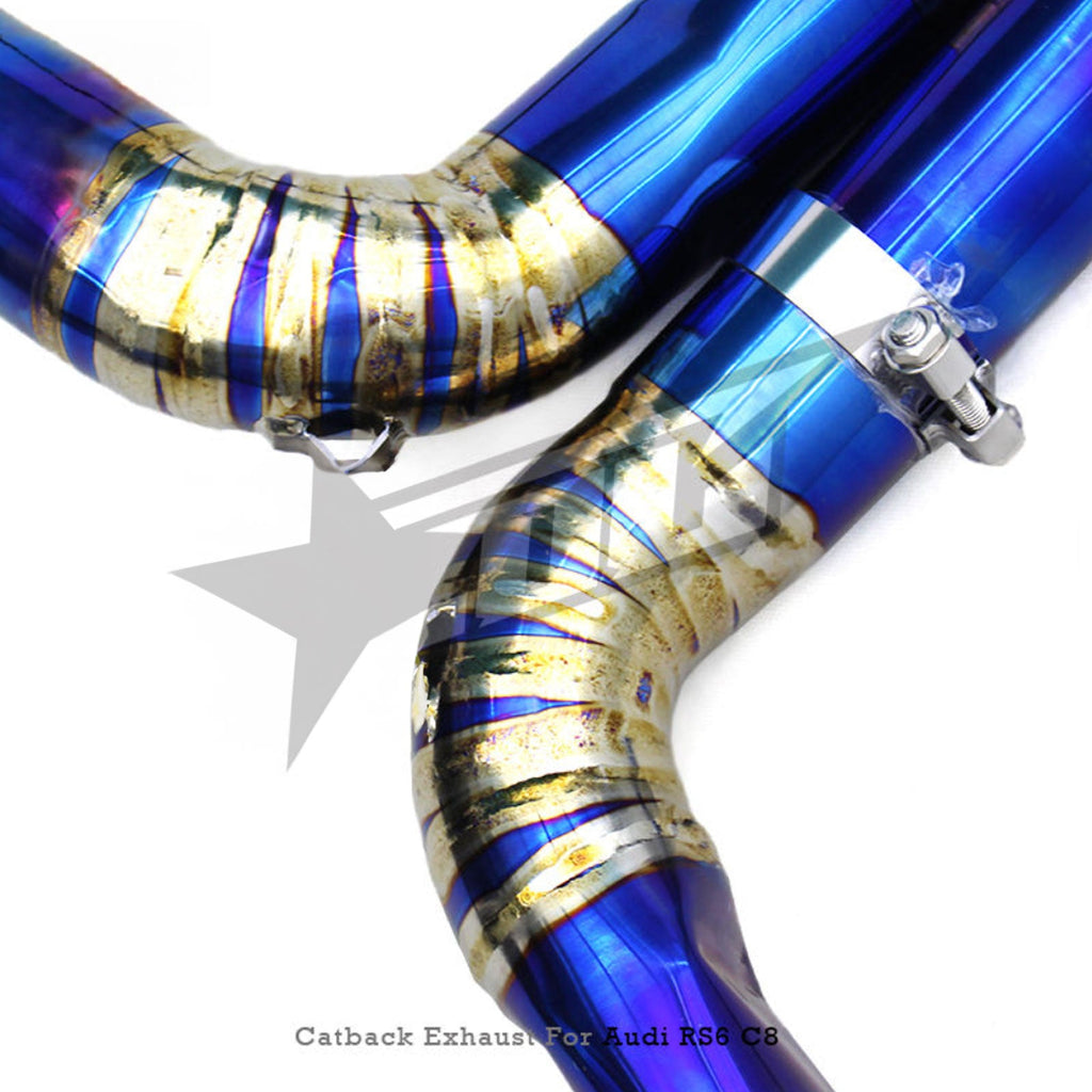 Titanium Valved Catback Exhaust System for Audi SQ5 8R FY 3.0T - Bull Boost Performance