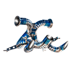 Titanium Performance Exhaust System for Bugatti Veyron by Stratec Systems