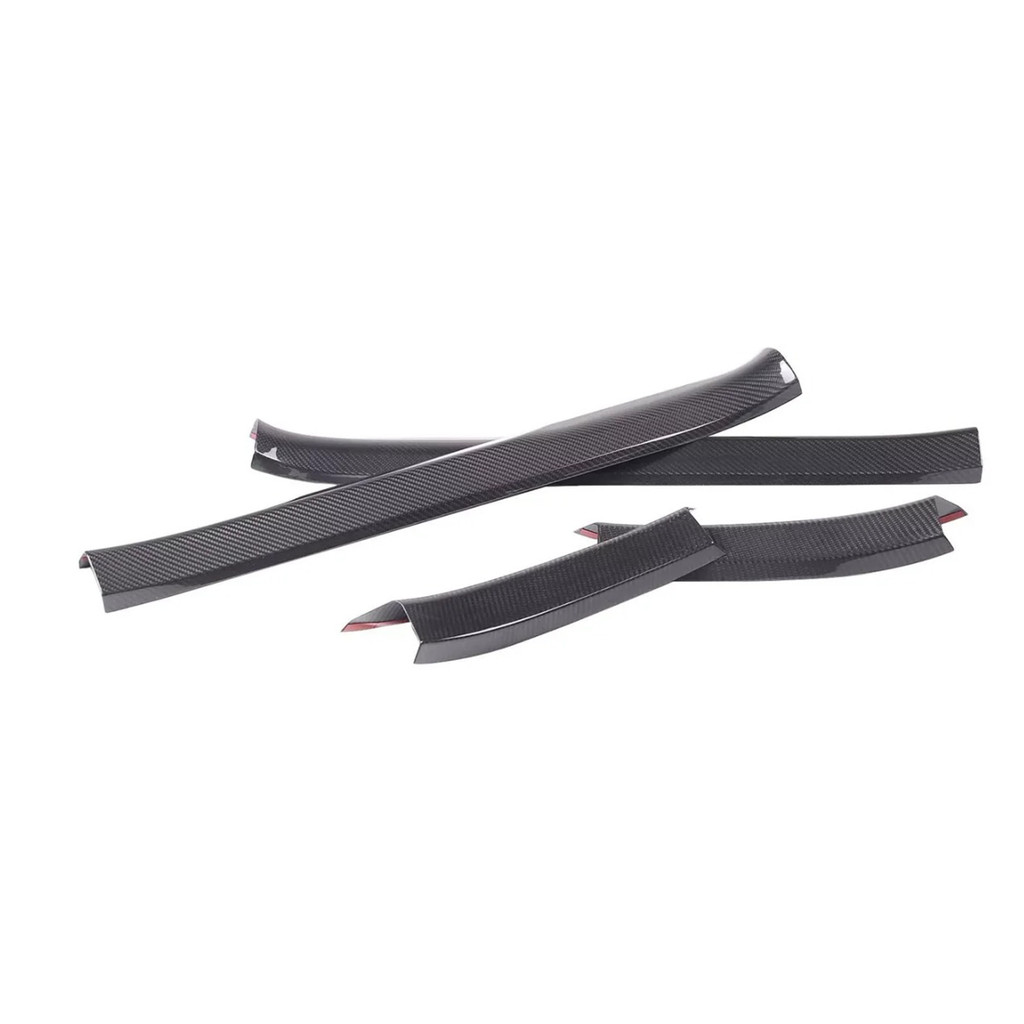 Carbon Fiber Interior Door Sill Trim Cover for Chevrolet Corvette C8 Z51 Z06 - Bull Boost Performance